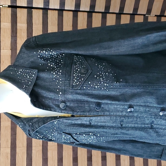 Chico's Studded jean jacket - Picture 3 of 13